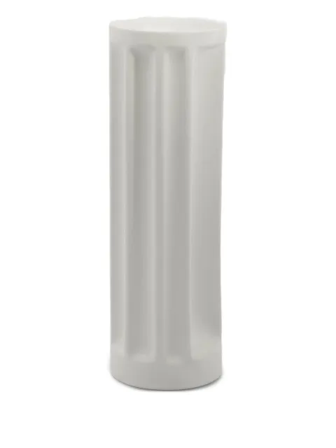 danese milano Bambù cylindrical vase (11cm x 37cm) White DE3086B10