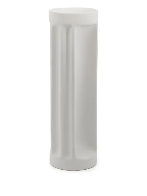 danese milano Bambu ceramic vase (11cm x 32cm) White DE3086A10
