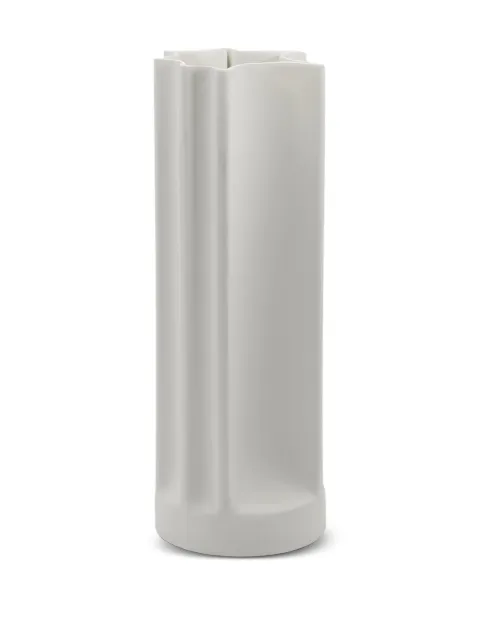 danese milano Bambú pleated star-shaped vase (32cm x 11cm) White DE3086C10