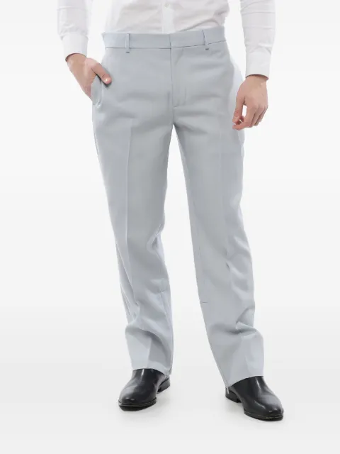 Off-White pleated zipped trousers Grey OMCA248S24FAB0014040