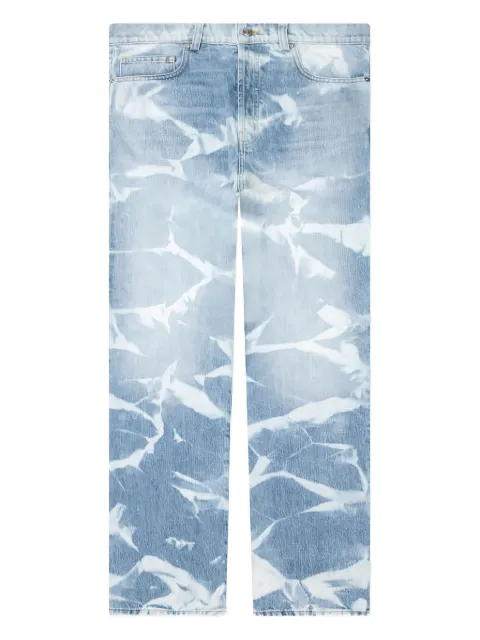Nahmias bleach-dye five-pocket jeans Blue PS24D5P13481