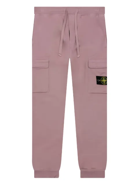 Stone Island cargo-pocket fleece trousers Pink 771564720