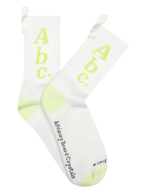 Advisory Board Crystals ABC logo socks White ABC123S100SELSUL
