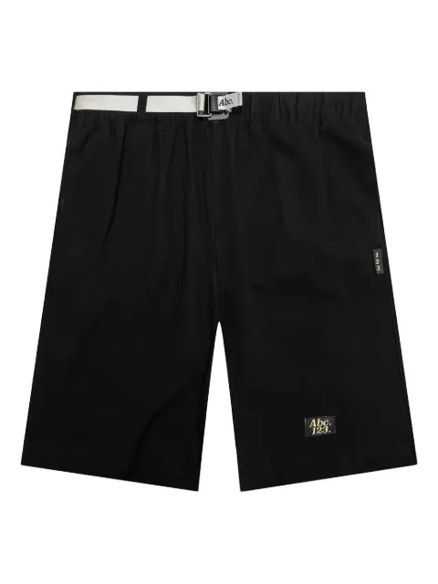 Advisory Board Crystals belted-waist shorts Black ABC123WPSHLW100ANT