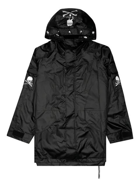 Mastermind World skull-print hooded windbreaker Black MW20S05BL016502