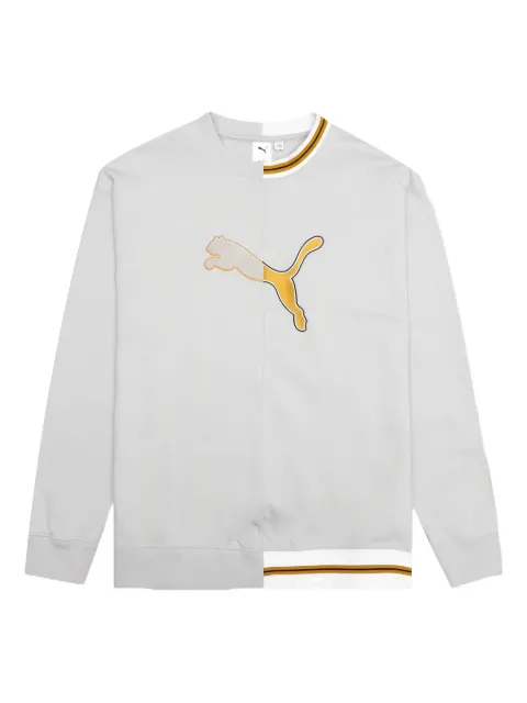 PUMA logo-print sweater Grey 53348109060