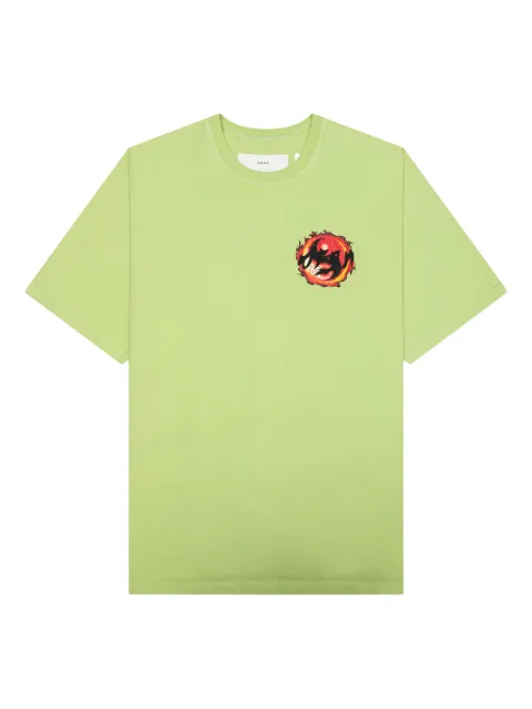 D-R-G-N Fireball graphic-print T-shirt Green DGSS25SS03