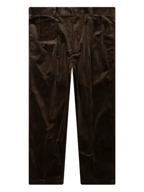 WACKO MARIA pleated corduroy trousers Brown 23FWWMPPT02BRN
