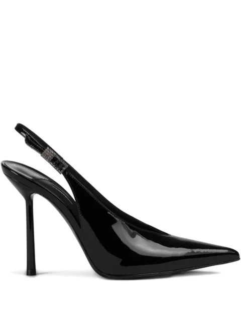 Le Silla 100mm Clivage slingback crystal-embellished pumps Black 4225C090BXPPKAB