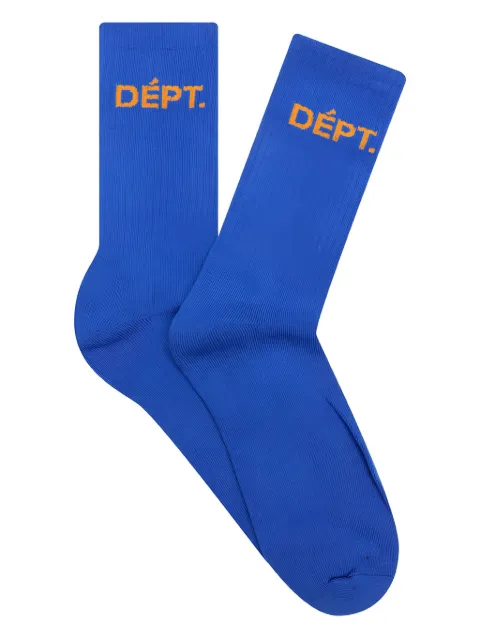 GALLERY DEPT. dept logo socks Blue FDS90081