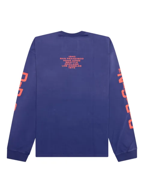 D-R-G-N logo-print sweatshirt Blue DGAW23LS06