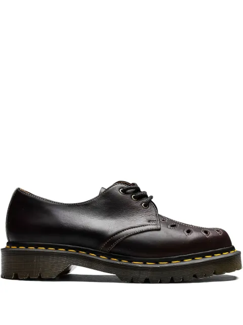 Dr. Martens perforated leather boots Brown 31855858