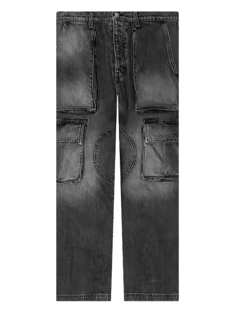 Nahmias logo-patch cargo jeans Black D6P17902BW104