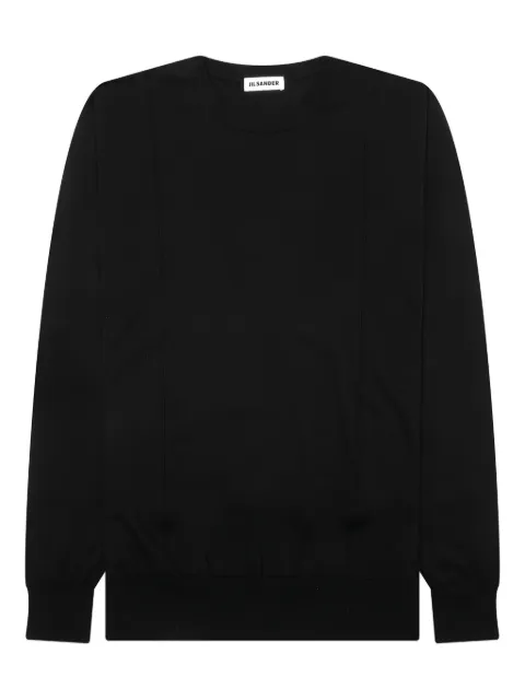 Jil Sander round-neck panelled sweater Black J21GP0146J15387001