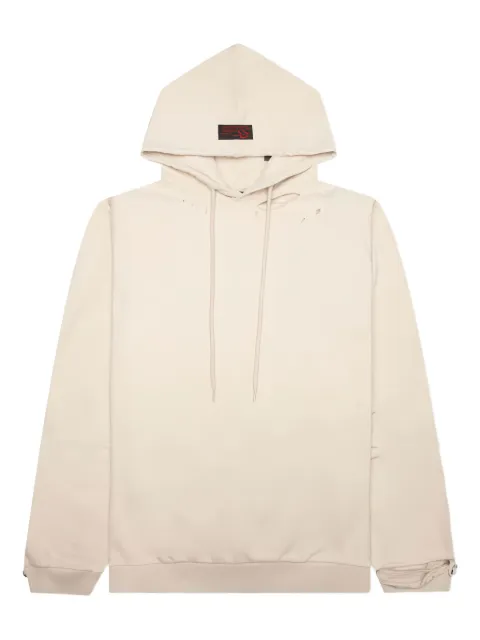 Raf Simons washed distressed hoodie Neutrals 231184B190040062