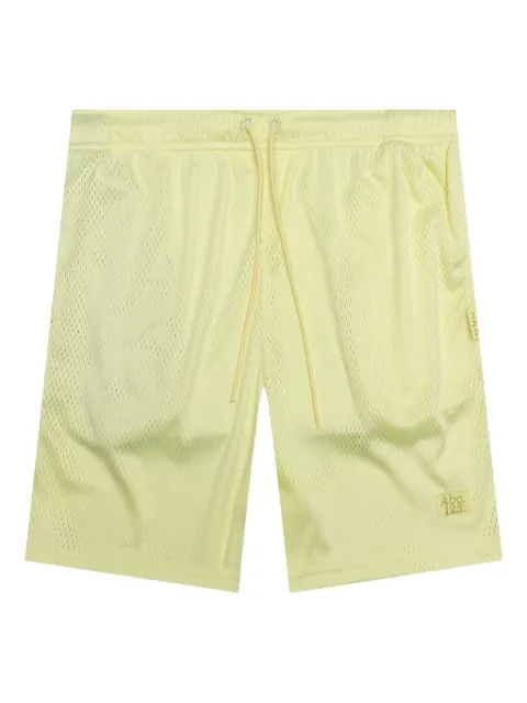 Advisory Board Crystals mesh drawstring shorts Yellow ABC123MSH100SUL