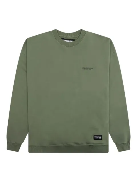 Neighborhood circular-logo sweatshirt Green 242FPNHCSM01OD