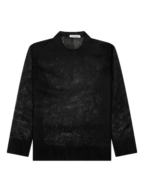 Jil Sander layered knit sweater Black J22FV0104JTN241