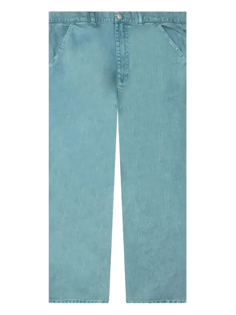 Awake NY embroidered-pocket trousers Blue AWKSP23PA008SLB