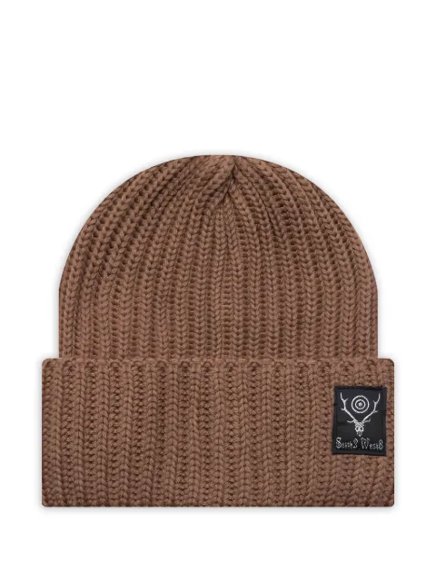 SOUTH2 WEST8 ribbed knit beanie Brown PU430AMOCA