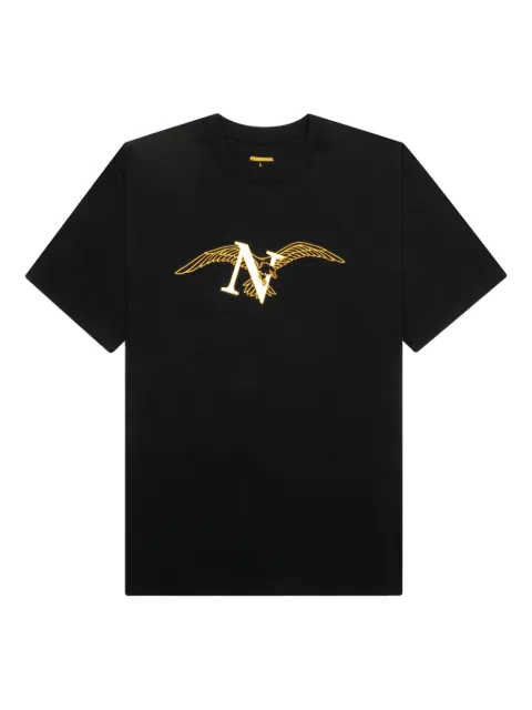 Neighborhood eagle-logo rint T-shirt Black 232PCNHST15