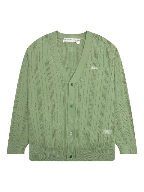 Advisory Board Crystals cable knit cardigan Green ABC123CBLC100AVGRN