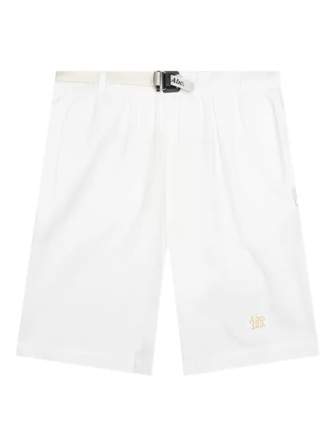 Advisory Board Crystals buckle-fastening logo shorts White ABC123WPSHLW100SEL