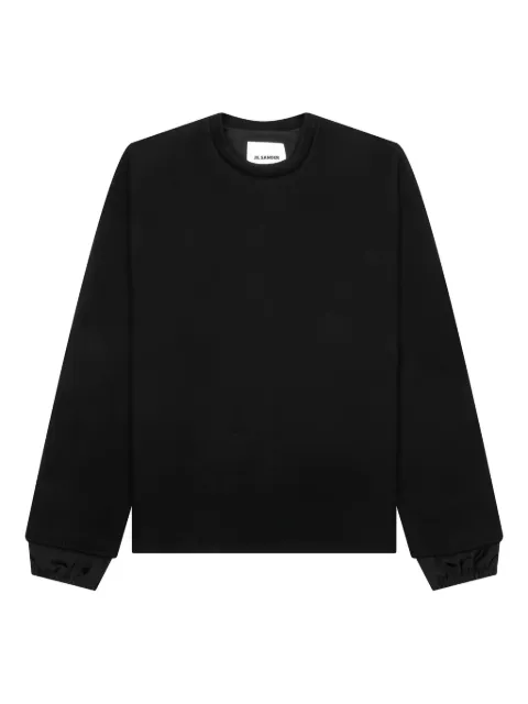 Jil Sander lined cuff sweatshirt Black J22GU0113J20056001