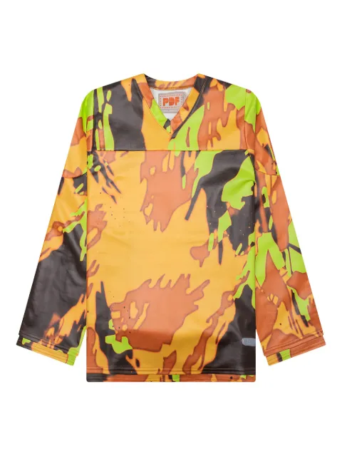 PDF camouflage-print long-sleeve T-shirt Orange DFM54015TJ103CAMOU