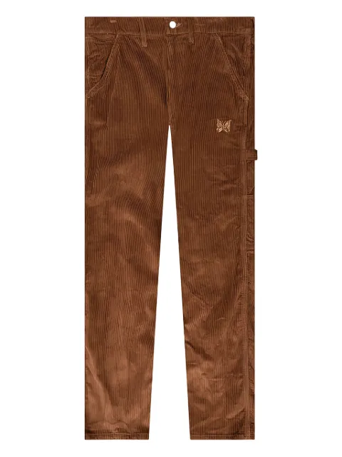 Needles corduroy butterfly trousers Brown LQ326C