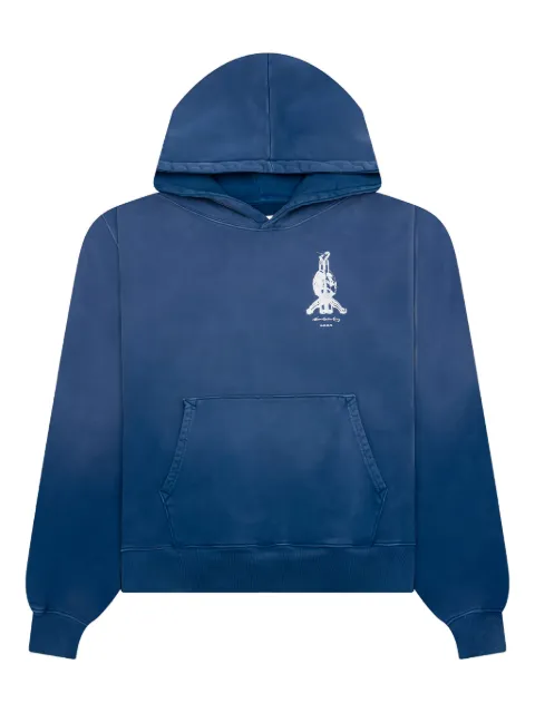 D-R-G-N Bones skull hoodie Blue DGSS25PU11