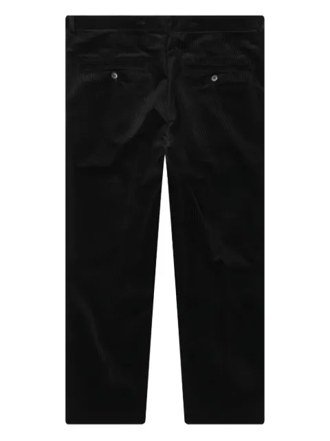 WACKO MARIA pleated corduroy trousers Black 23FWWMPPT02BLK