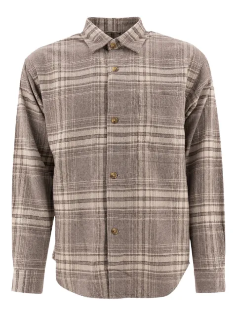 NN07 Adwin checked button-fastening shirt Neutrals 2465292548
