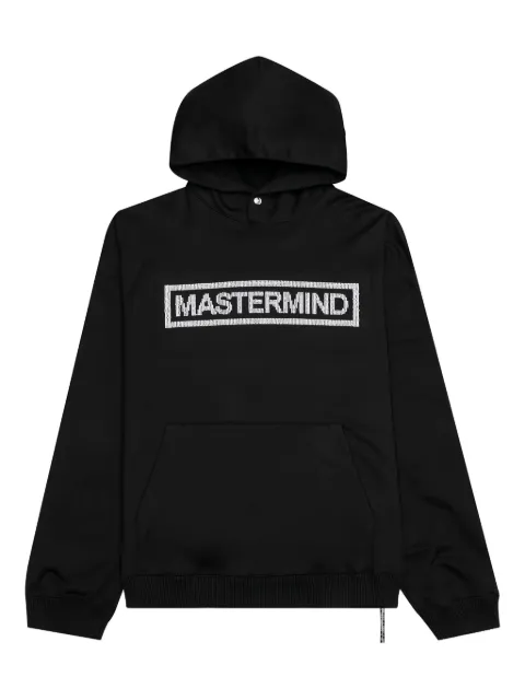 Mastermind World beaded hoodie Black MW20S05SW060011