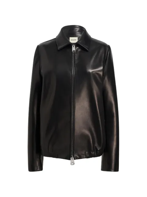 KHAITE Jackson zip-up leather jacket Black 6175937200