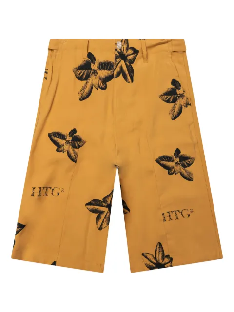Honor The Gift floral-print shorts Yellow HTG230221MUS