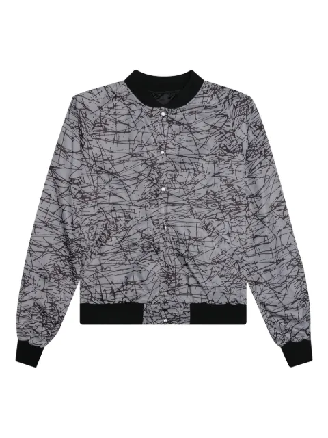 RTA Atticus printed bomber jacket Black MH22W400W1295BLKCO