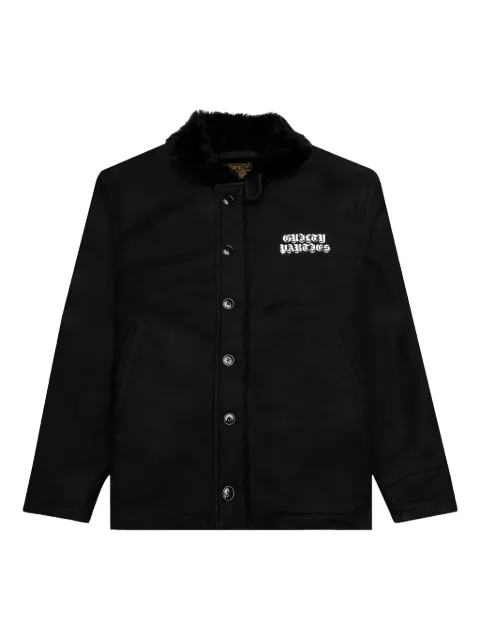 WACKO MARIA N-1 Deck graphic jacket Black 21FWWMOML14BLK