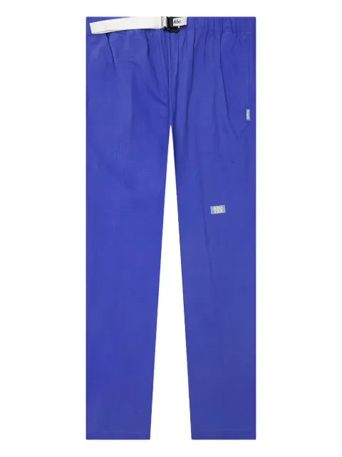 Advisory Board Crystals logo-patch trousers Blue ABC123WPLW100SAP