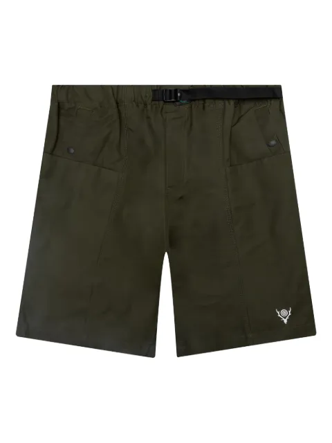 SOUTH2 WEST8 logo-detail cargo shorts Green KP777B