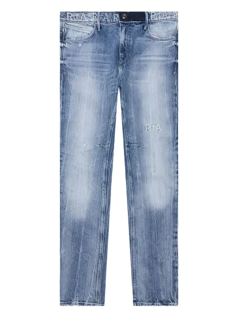 RTA Bryant embroidered-cross jeans Blue MH22D2B1205BCRES