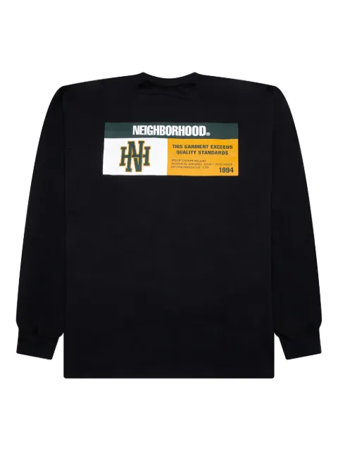 Neighborhood logo-print T-shirt Black 251PCNHLT08BKGR