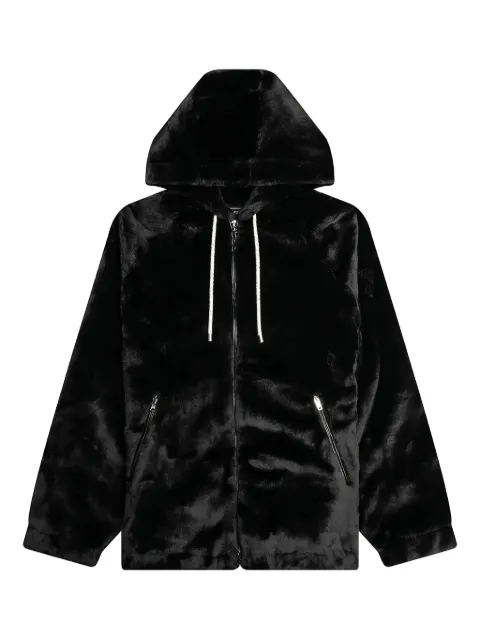 Mastermind World skull-print hooded jacket Black MW24S13BL008602BLK