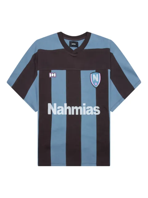 Nahmias Soccer striped T-shirt Blue Y6T31Q4485
