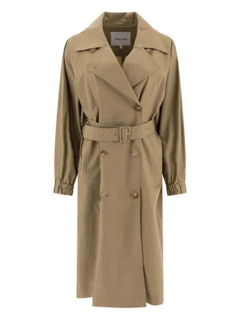 THE LOOM belted double-breasted trench coat Neutrals TL17POWC01KHAKI