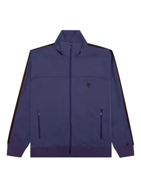 SOUTH2 WEST8 embroidered-logo track jacket Purple LQ773B