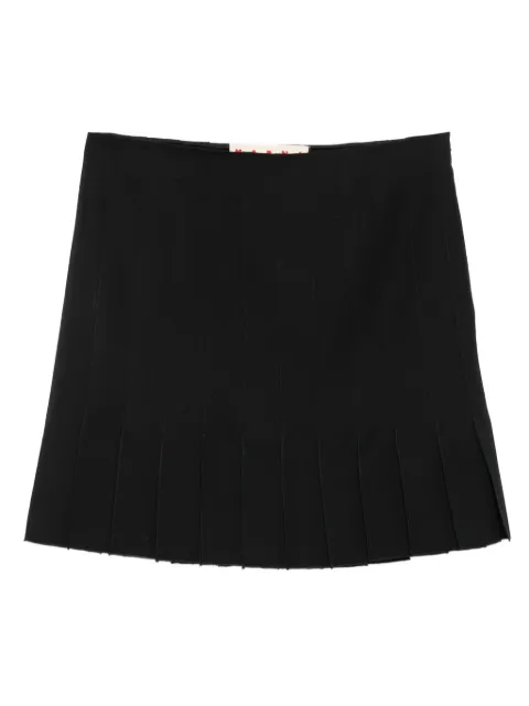 Marni pleated wool mini skirt Black GOMA0774A0UTWA32