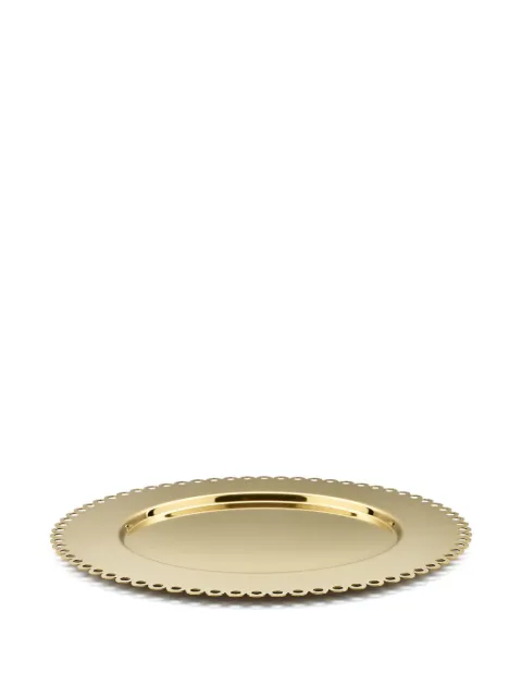 Alessi scalloped charger plate (32.5 cm) Yellow ITM26BR