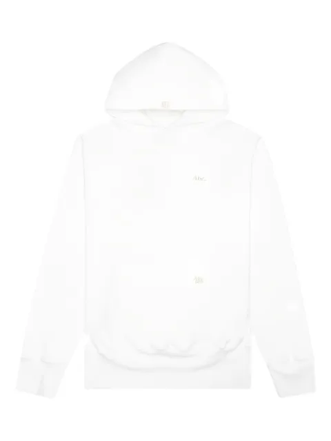 Advisory Board Crystals logo-embroidered pullover hoodie White ABC123PHSSLW100SEL