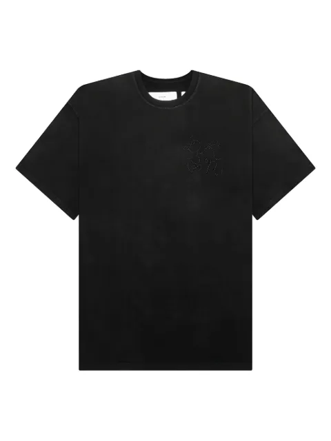 D-R-G-N graphic-print faded t-shirt Black DGAW24SS04